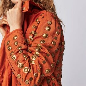 Free People Chelsea Coin  Moto Jacket